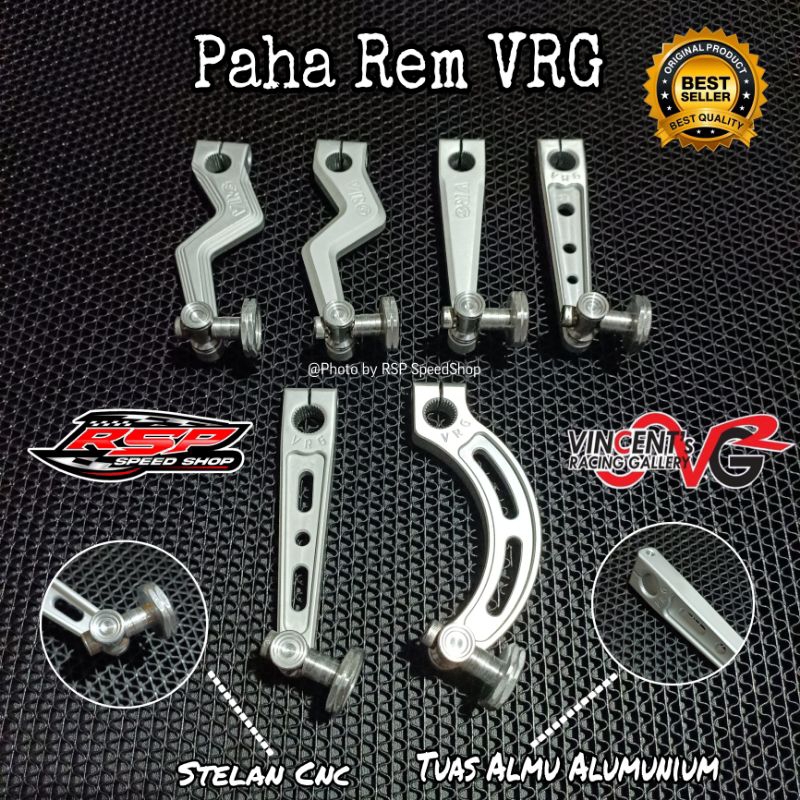 PAHA REM TUAS REM BELAKANG VRG CNC ALUMUNIUM UNIVERSAL ORIGINAL VINCENT'S RACING GALLERY