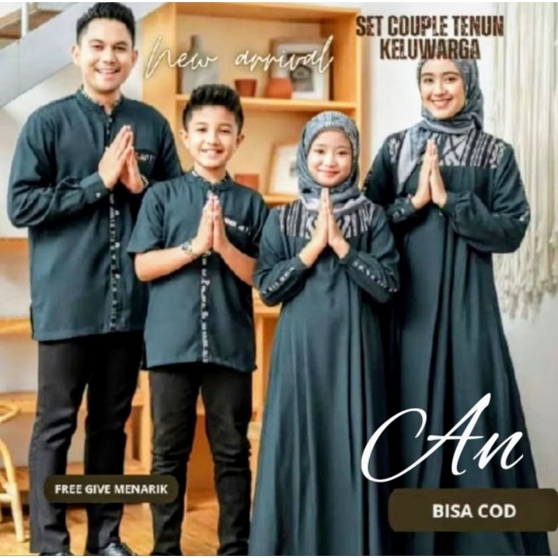 ANANTA ~ PROMO COUPLE KELUARGA , baju couple tenun, GAMIS VIRAL, kondangan syar'i ,tenun jepara keme