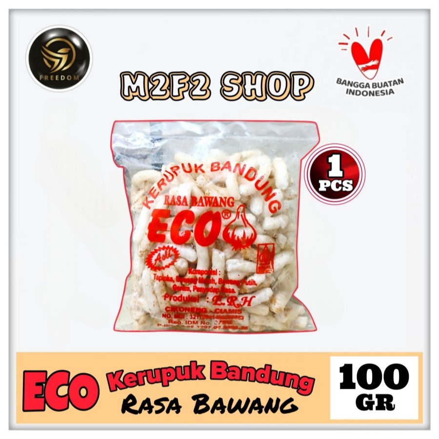 

ECO Kerupuk Gurilem Bandung Semua Rasa Bawang, Cabai | Bag - 100 gr (Kemasan Satuan)