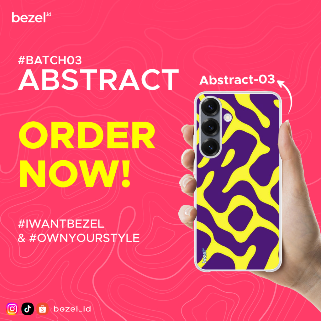 Bezel Premium Case Abstract #3 Semua Type HP Kekinian For Samsung