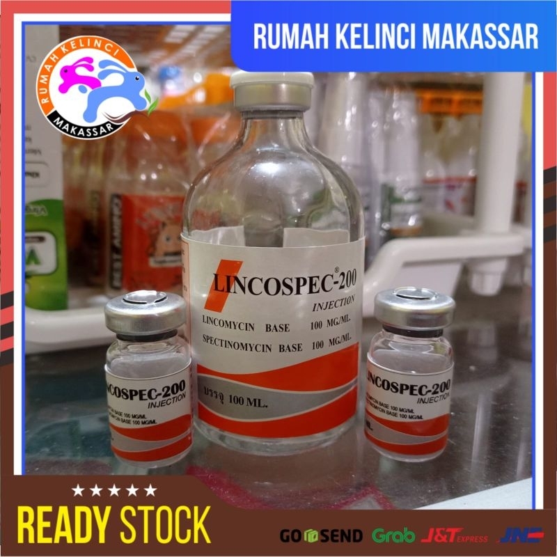 LINCOSPEC 200 Lincospec Orange Obat Hewan Sapi Kerbau Babi Unggas Lincospek