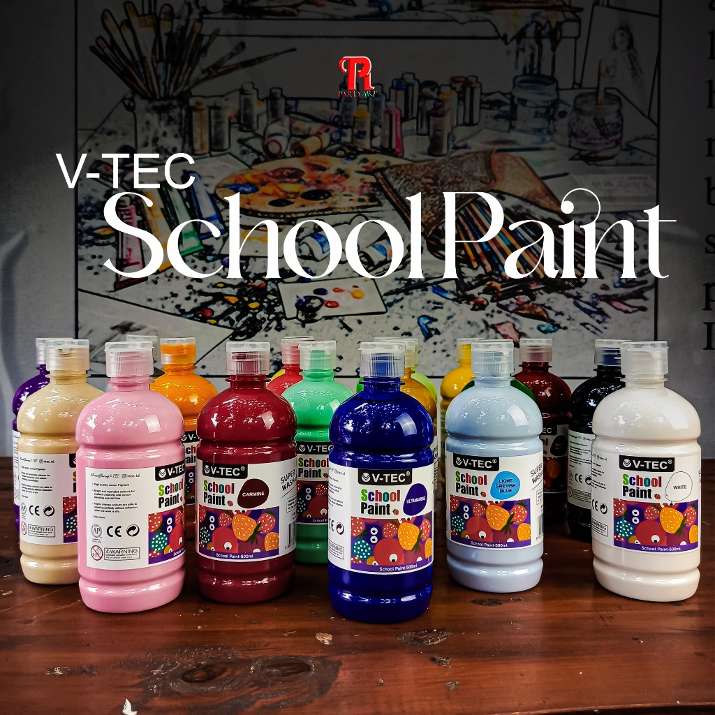 

V-Tec Acrylic 500ml / Cat Akrilik / Cat Lukis