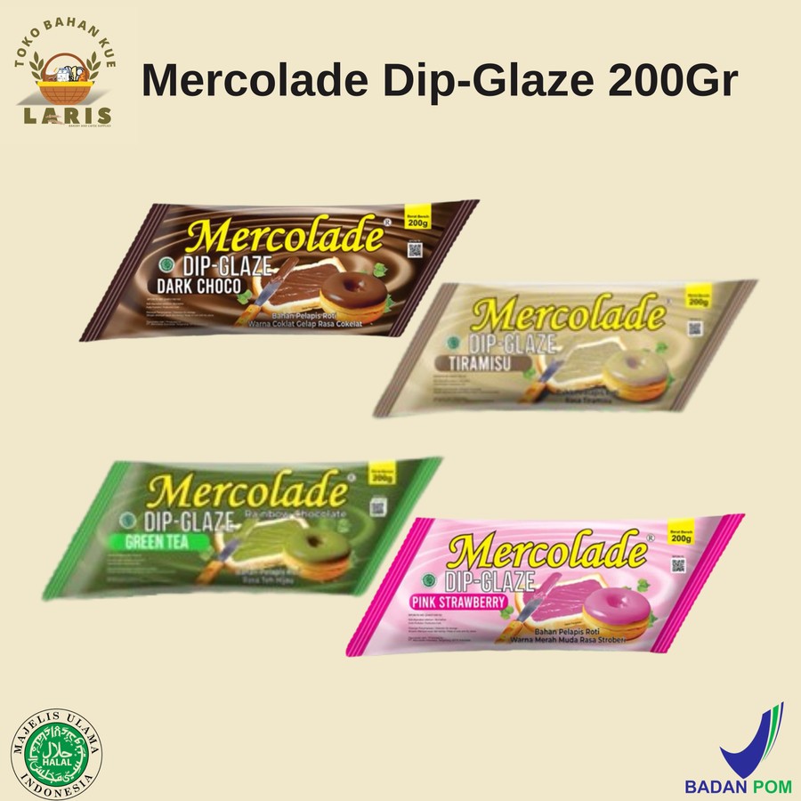 

MERCOLADE DIP GLAZE 200 GRAM