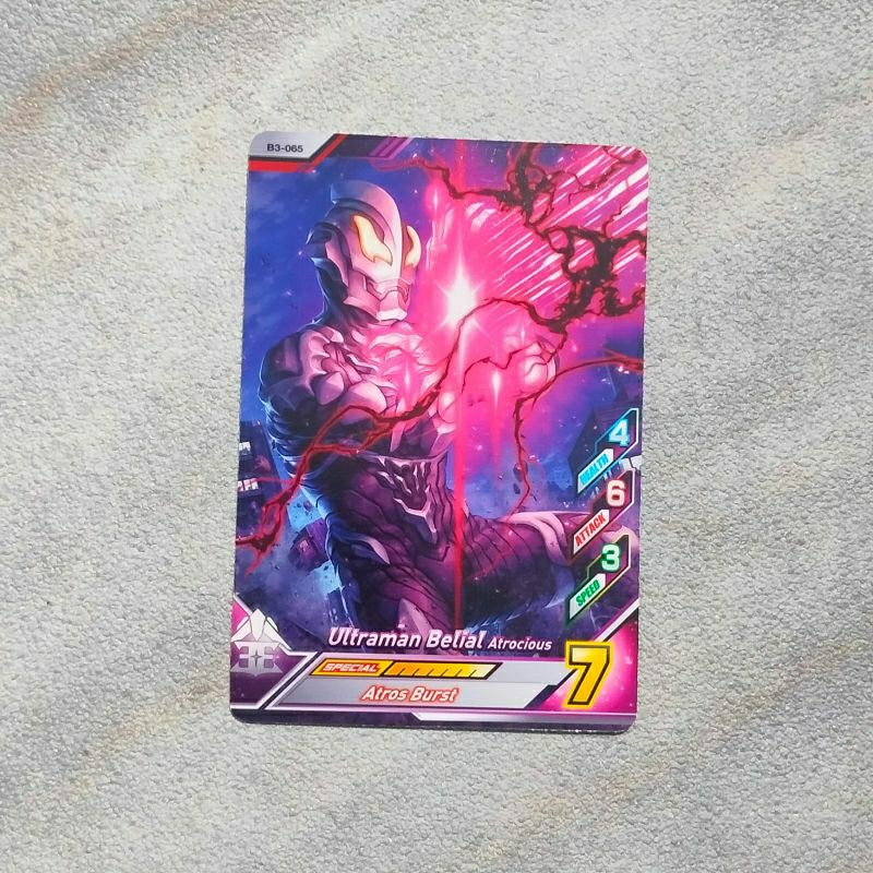 Kartu Ultraman Fusion Fight versi 3 B3-065 Ultraman Belial Altrocius