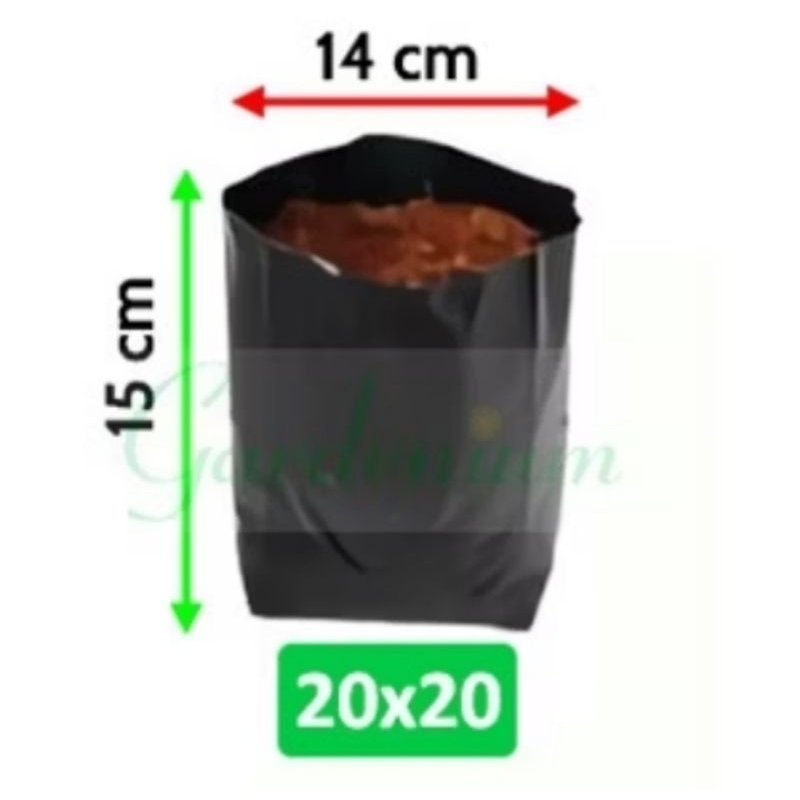 polibag pot tanaman prlastik bahan tebal (satuan)