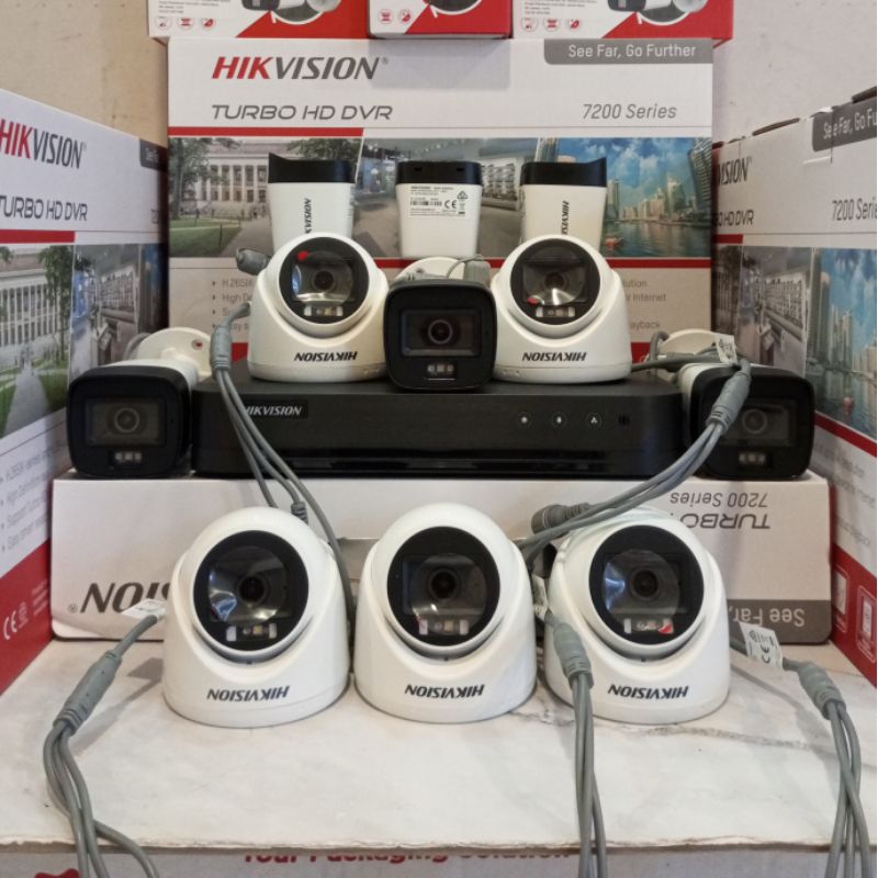 PAKET CCTV HIKVISION 16CH DVR 5MP 11 CAMERA 5MP + HARDISK 500GB - 4TB COMPLETE.