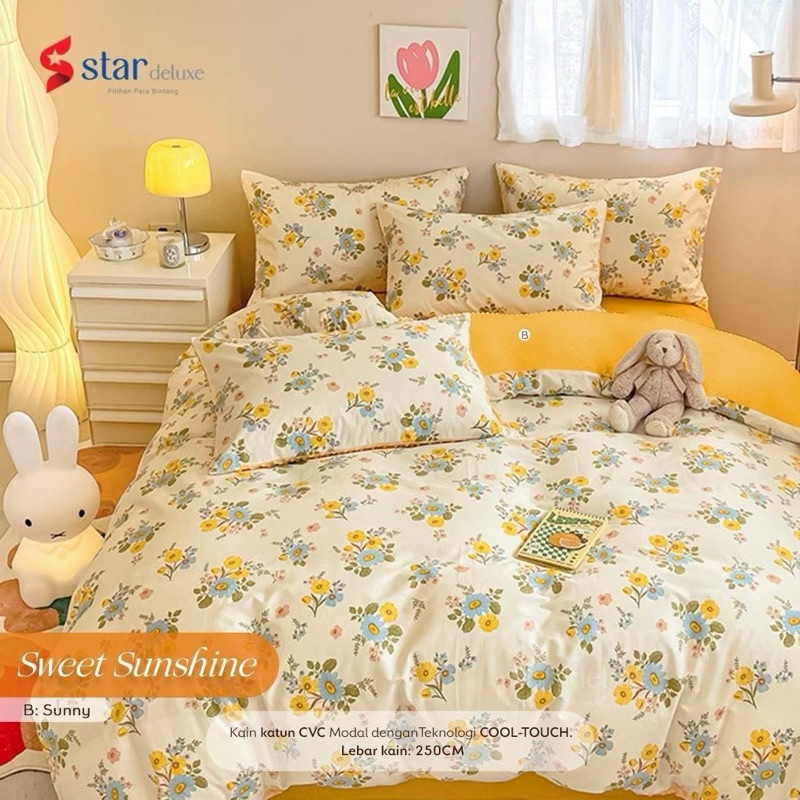 Seprai katun CVC star collection motif sweet sunshine (asyha)