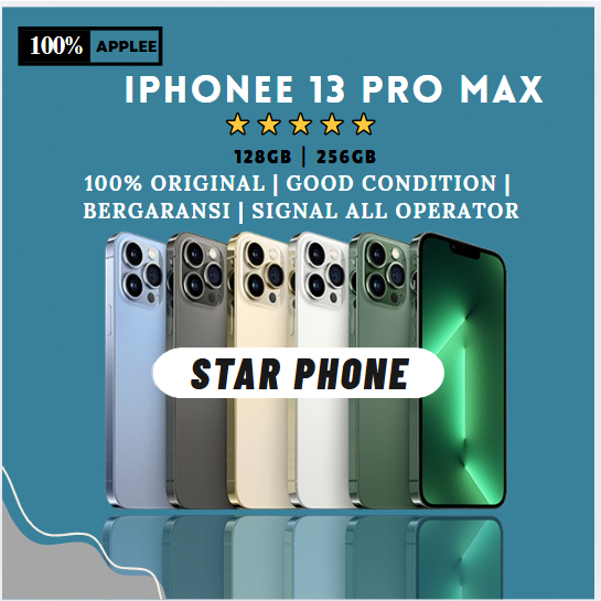 i Phonee 13 PRO MAX 128GB 256GB SECOND KONDISI MULUS LIKE NEW
