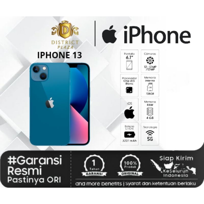 Iphone 13 Ram 4/128Gb Resmi