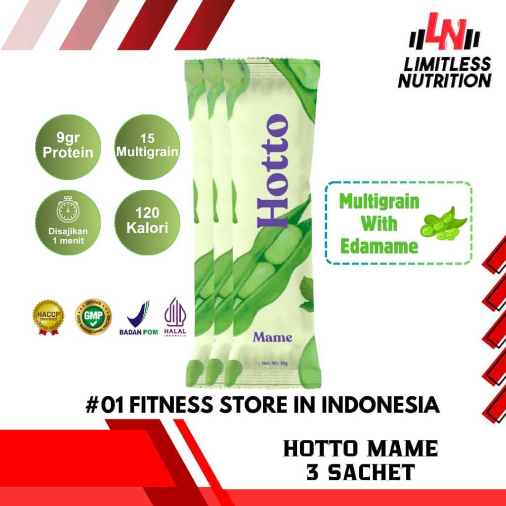

Hotto Mame Multigrain Protein With Edamame 3 Sachet