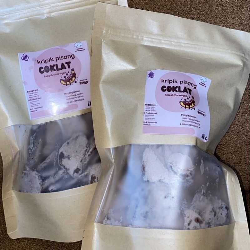 

(KEMASAN POUCH 200GR) KERIPIK PISANG COKLAT BUBUK KERIPIK PISANG COKLAT CRISPY COKLAT PISANG