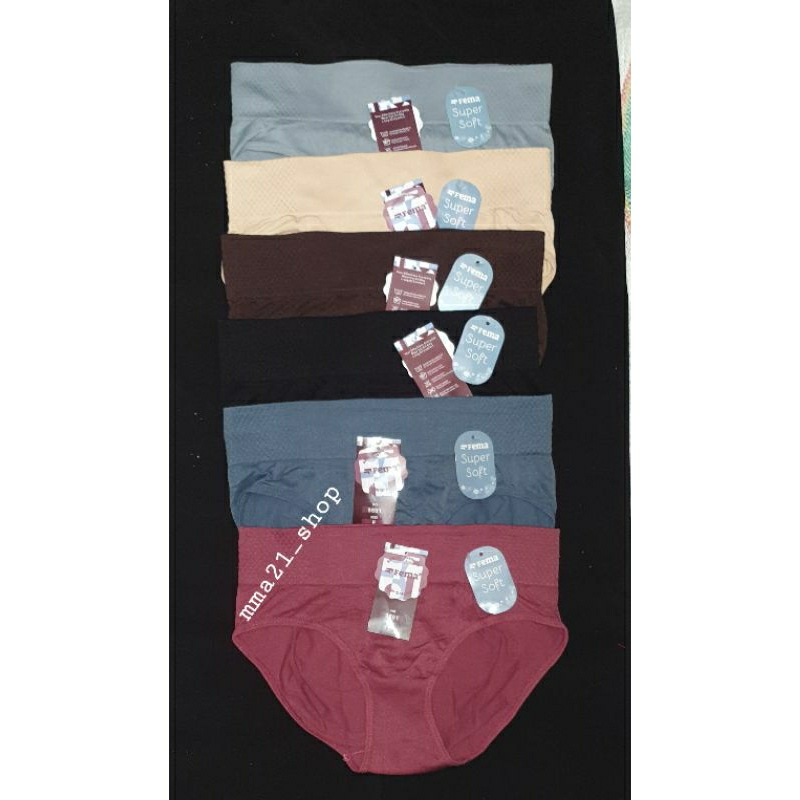 celana dalam wanita CD Fema Rajut segitiga motif polos Streach