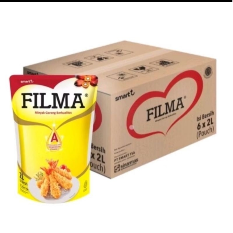 

Minyak goreng Filma 2 liter 1 dus isi 6