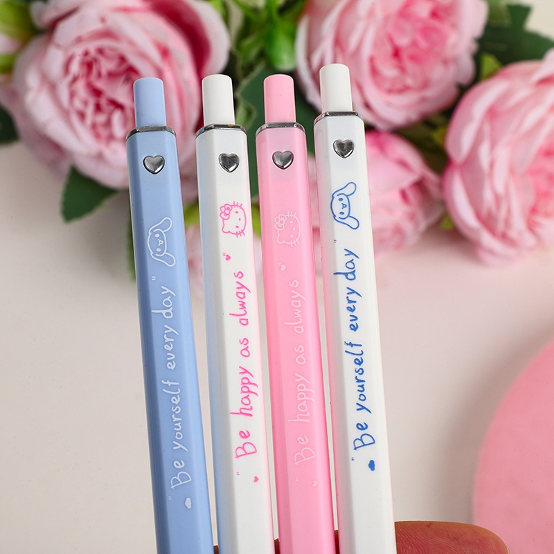 

PULPEN GEL MEKANIK 0.5MM MOTIF SANRIO SIMPLE PASTEL / BALLPOINT MEKANIK SANRIO / PEN GEL KUROMI CINNAMON ROLL