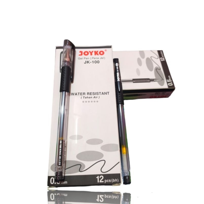 

Pulpen gel/pena/pen joyko jk-100 per 12 pcs dan 6 pcs
