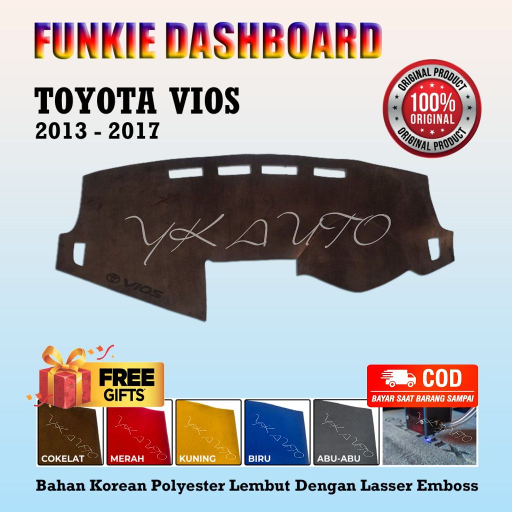 Funkie Dashboard Vios Gen3 Cover Dasboard Toyota Vios Gen3 Dasbor Dasbord