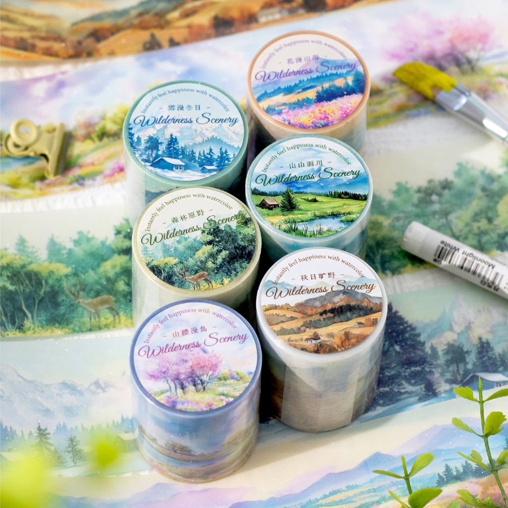 

Washi Tape PET Pasir Kilat 50mmx2m Seri Pegunungan dan Lautan Sticker Aesthetic Dekorasi Journal Vintage Retro Scrapbook Jurnal Stiker Selotip