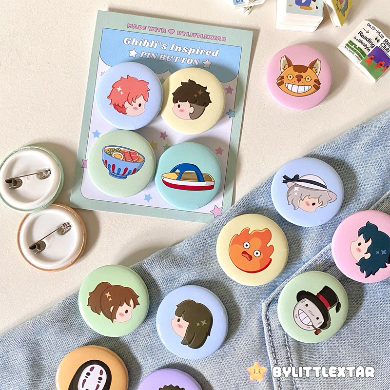 Ghibli Pin Button [set]