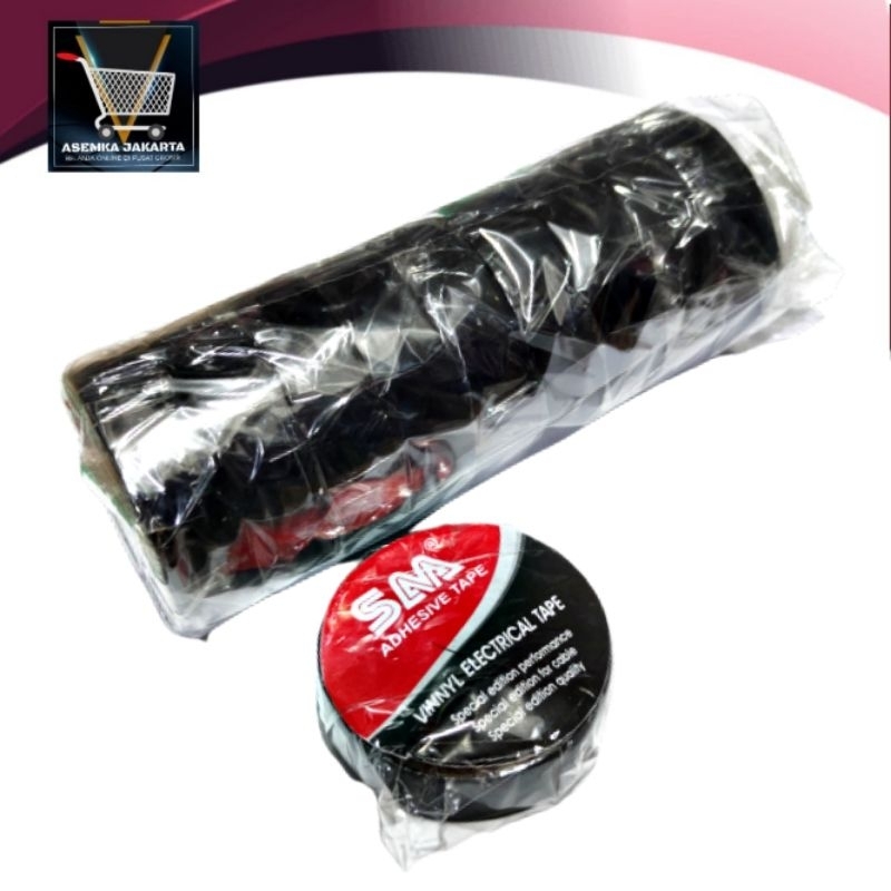 

[AJ] Solatip Kabel isolasi Hitam kecil 10pcs roll Merek Random grosir