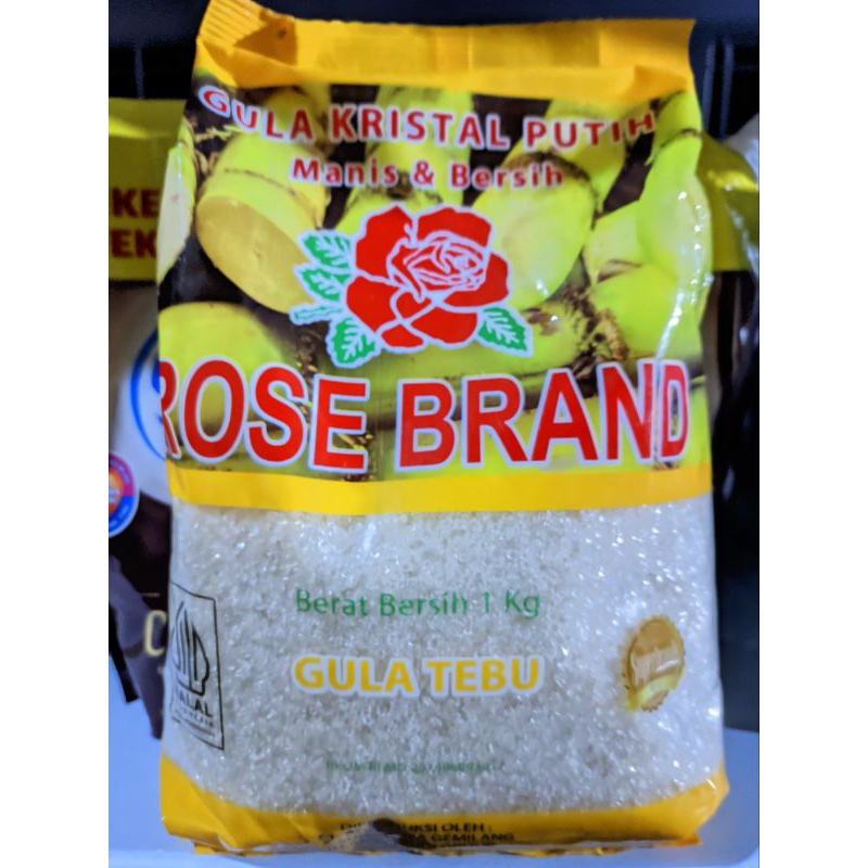 

Gula Rose Brand 1kg Gula Tebu Asli Putih