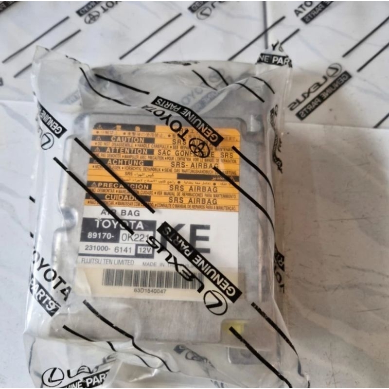 ECU Modul Computer airbag Toyota Hilux double cabin tahun 2012 Up