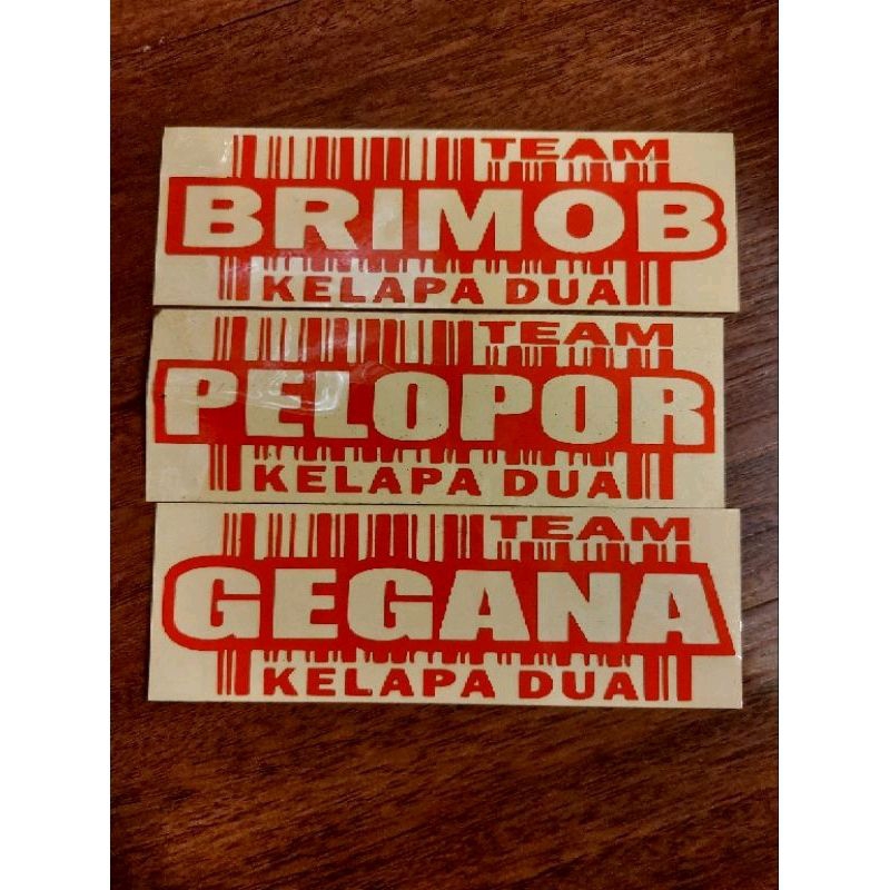 

Stiker Timbul BRIMOB GEGANA PELOPOR