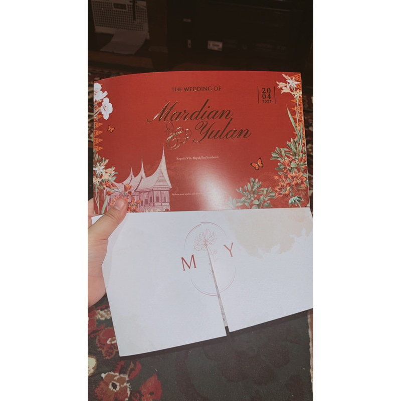 [TRIFOLD - 01] Cetak Undangan Pernikahan Kertas/Paper Wedding Invitation