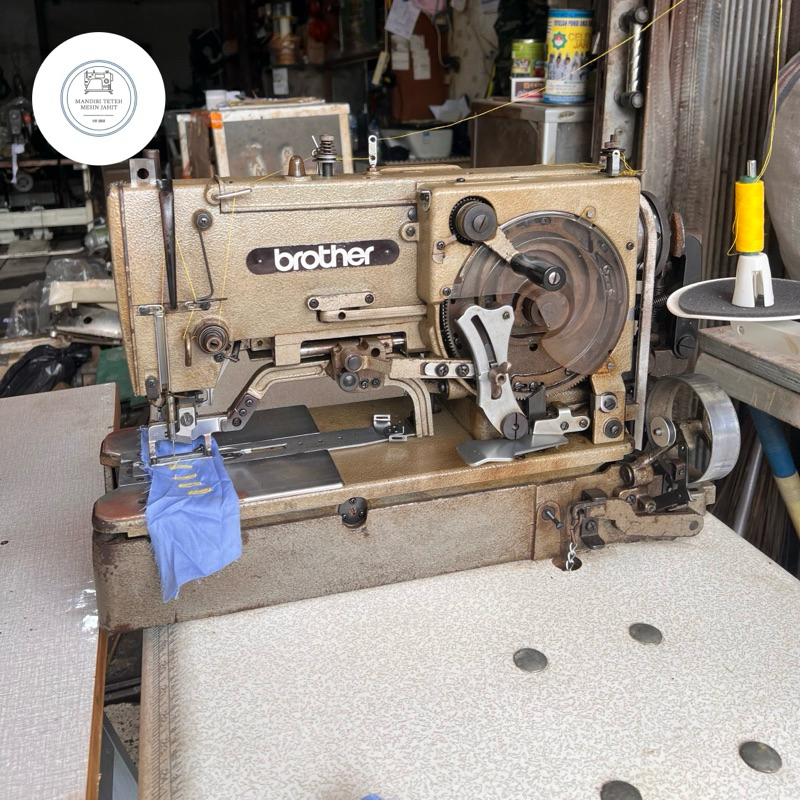 MESIN LUBANG KANCING KEMEJA/GAMIS/KEBAYA BROTHER B-814 INDUSTRIAL HIGH SPEED SECOND (BEKAS)