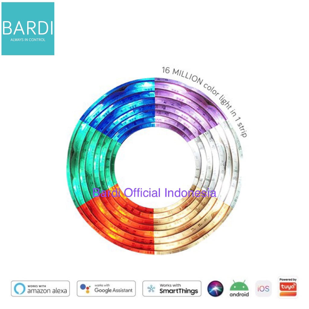 Lampu Hias Bardi Smart LED Strip RGBWW – 2 Meter