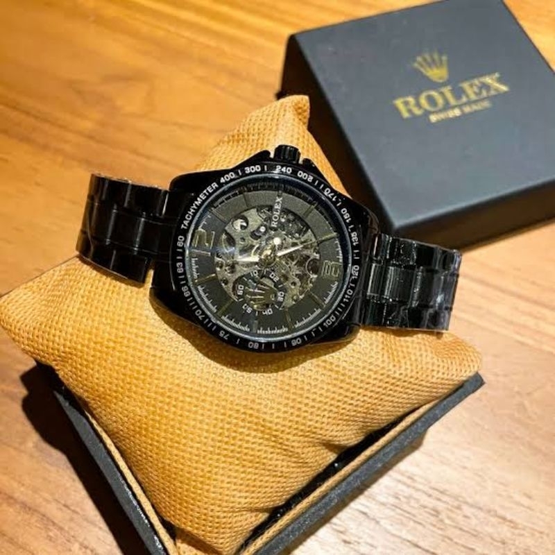 ROLEX OTOMATIS FULL BLACK SET SERIES / JAM TANGAN ROLEX AUTOMATIC