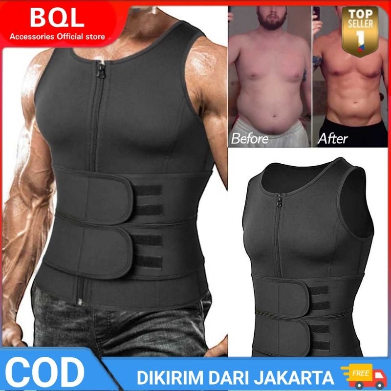 Korset Pria Pembentuk Badan Pria TaffSPORT Korset Pembentuk Badan Pria Waist Fat Burner Double Velcr
