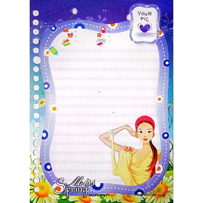 

Isi kertas binder HARVEST SERIES MISS loose leaf A5 / WAJIB BACA DESKRIPSI ‼️