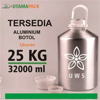 kaleng Baru bibit parfum 25 kg / kaleng 32 liter / aluminum / kaleng aluminium baru untuk minyak ats