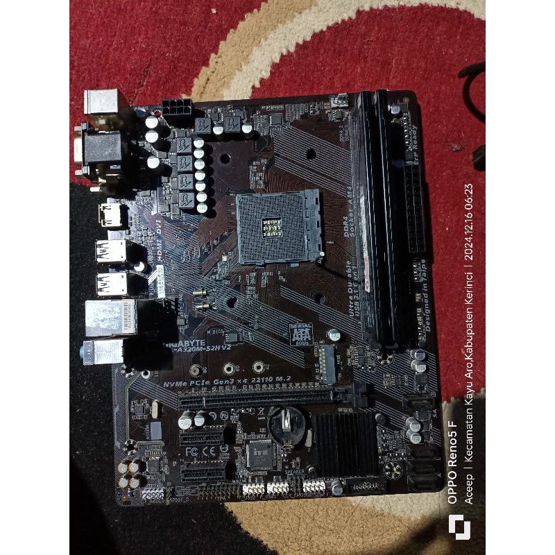 Motherboard GYGABITE GA-A320M-S2H V2 socket AM4