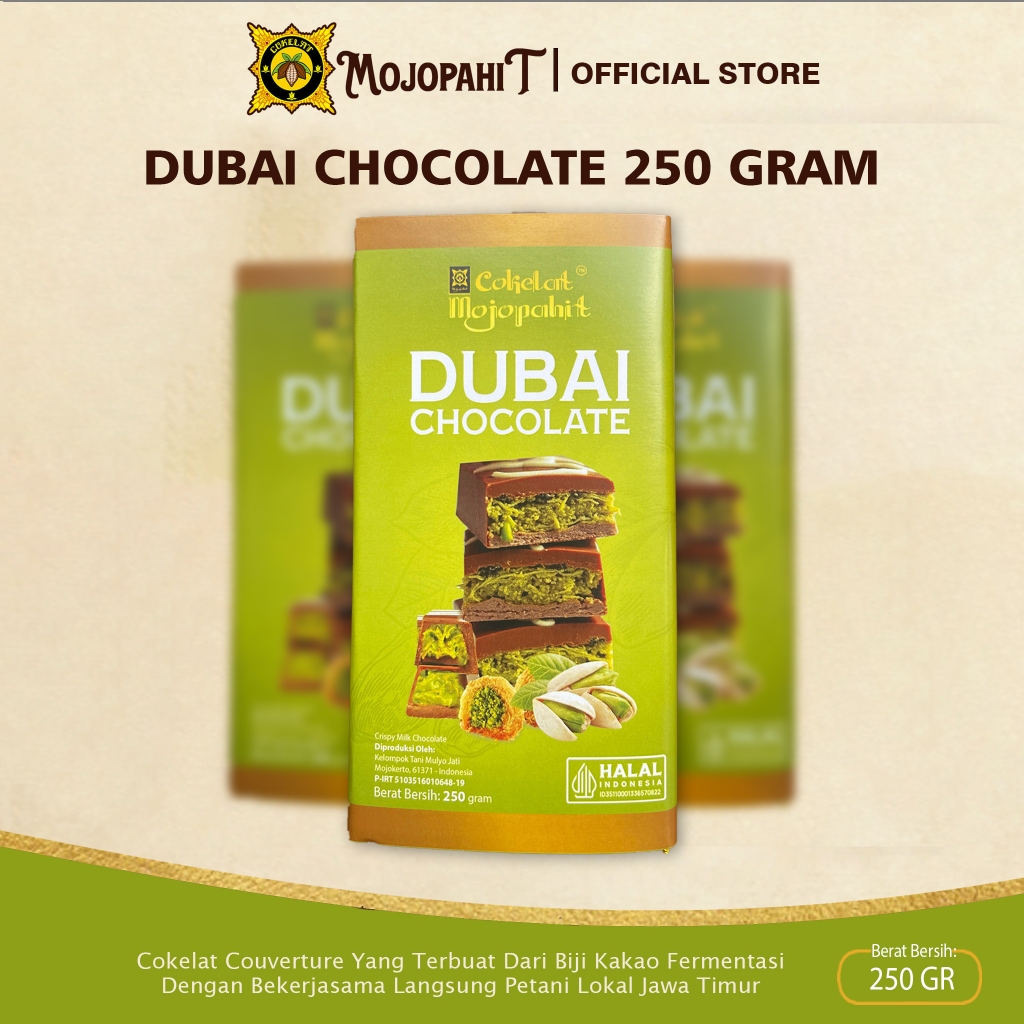 

Cokelat Mojopahit | Dubai Chocolate 250gr