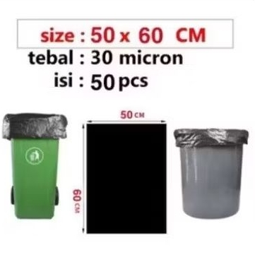 Plastik Sampah Hitam Jumbo / Kantong Sampah Besar / Plastik packing Besar / Kantong Sampah Hitam