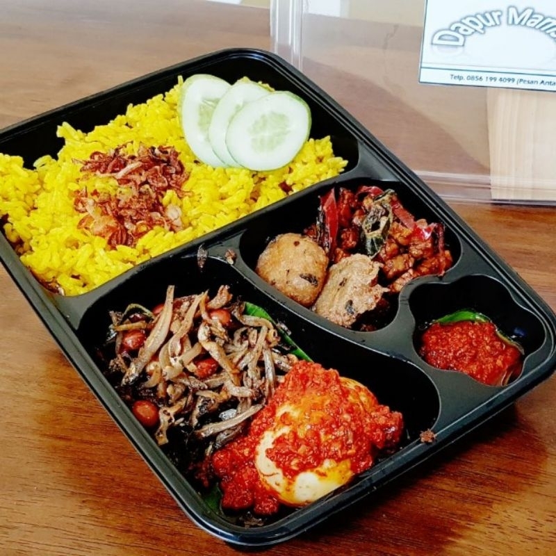 MIKA BENTO/TRAY HITAM/BENTO/BENTO NASI