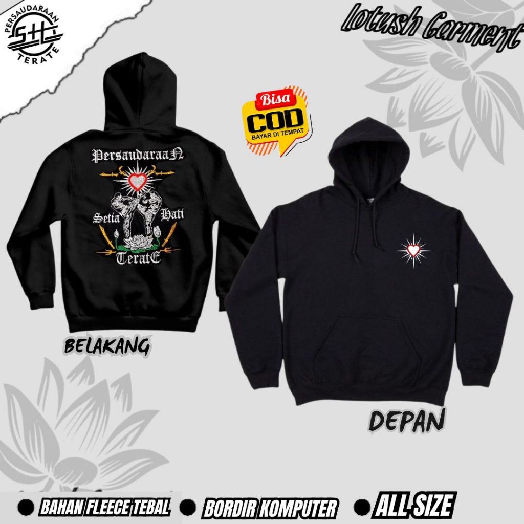 Jaket Psht Bordir Keren - Hoodie Psht Bordir - Jaket Psht Sambung