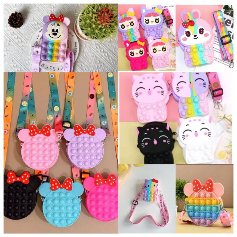 CSS TAS IMPORT ANAK POP IT FASHION | TAS ANAK MURAH POP IT | TAS POP IT RABBIT