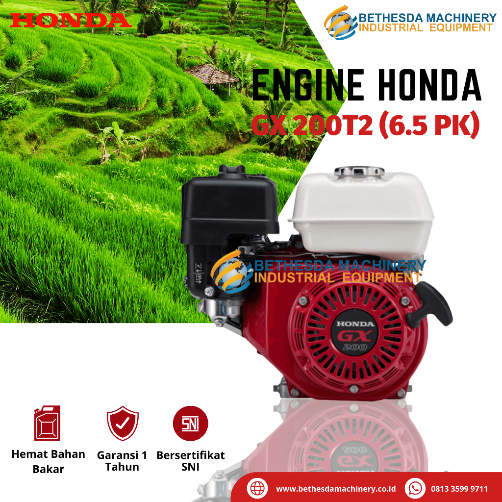 Mesin Serbaguna Honda Engine GX 200T2 Japan Mesin Penggerak Bensin