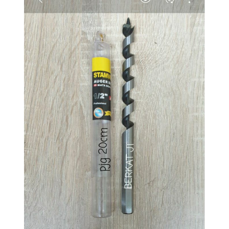MATA BOR KAYU 12MILI/MATA BOR KAYU/MATA BOR PENDEK/AUGER BIT