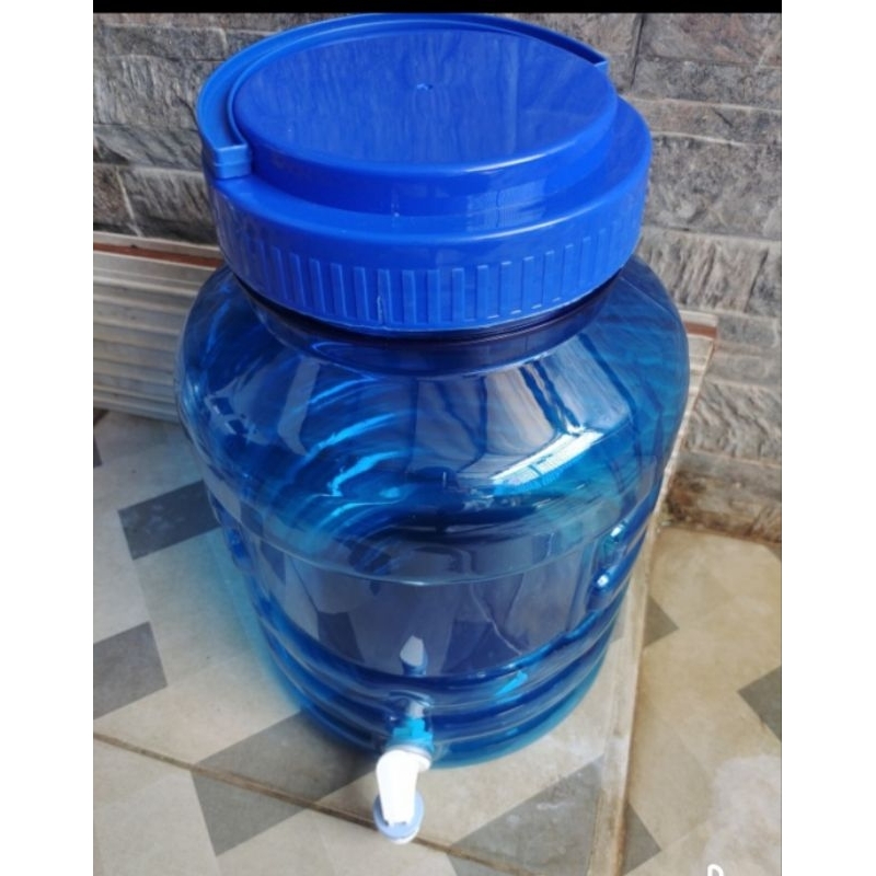Dispenser Galon Kran 10 Liter Tutup Gagang Biru