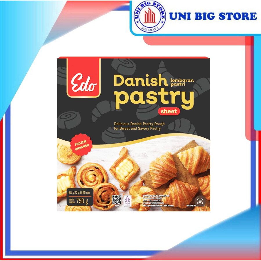 

EDO Danish Pastry Sheet / Kulit Pastry 750 gr