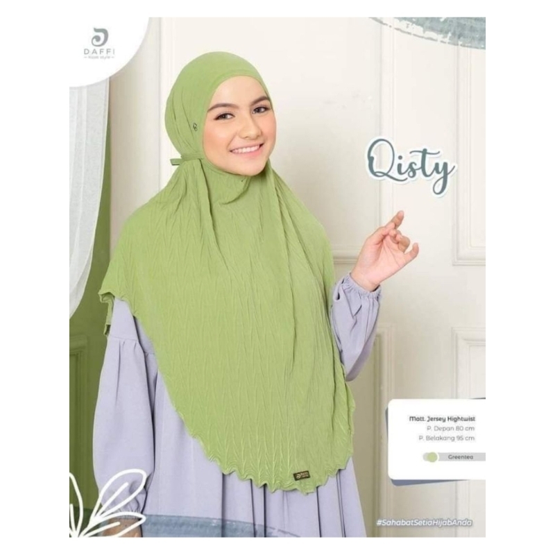 Jilbab plisket Qisty ORI Daffi hijab