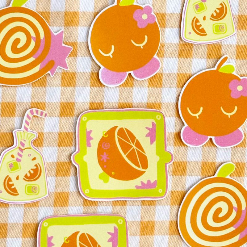 

oren___ji ✶ orenji coded stickers ✶ defect