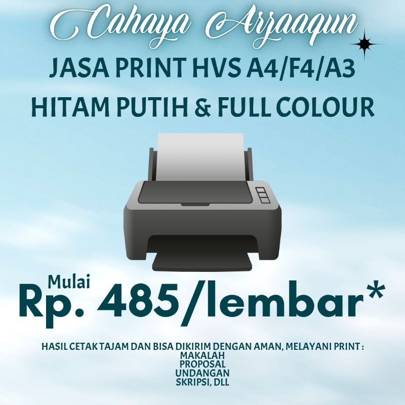 

PRINT DOKUMEN/FILE TERMASUK LAMINATING