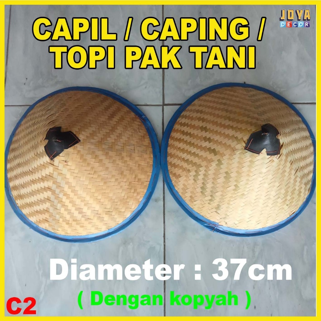 CAPIL PAK TANI / CAPING TOPI PETANI / CAPIL TANI DIAMETER 37CM / KODE GAMBAR C2