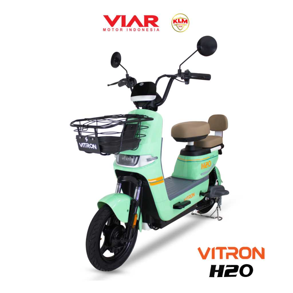 SEPEDA LISTRIK VIAR TYPE VITRON HIJAU SELIS VIAR MEDAN