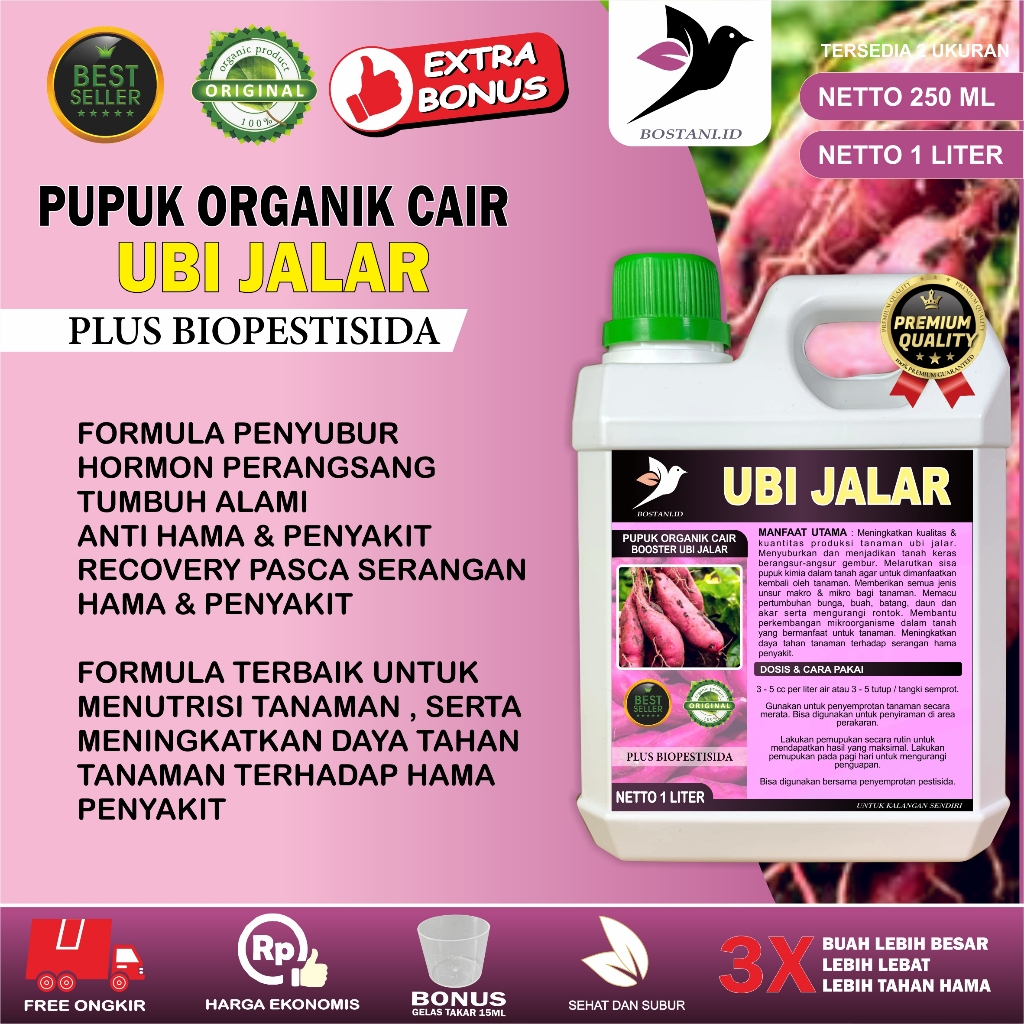 Raflezia Pupuk Organik Cair Ubi Jalar / Booster Ubi Jalar / Pupuk Ubi Jalar Cair / Nutrisi Ubi Jalar
