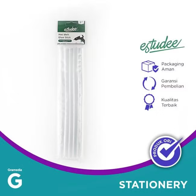 

Gramedia Tunjungan : Estudee Hot Melt Glue Stick 20Mm/5Pcs Es-Hg7